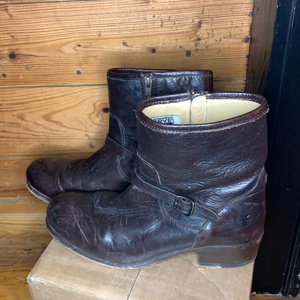 Frye harness boots